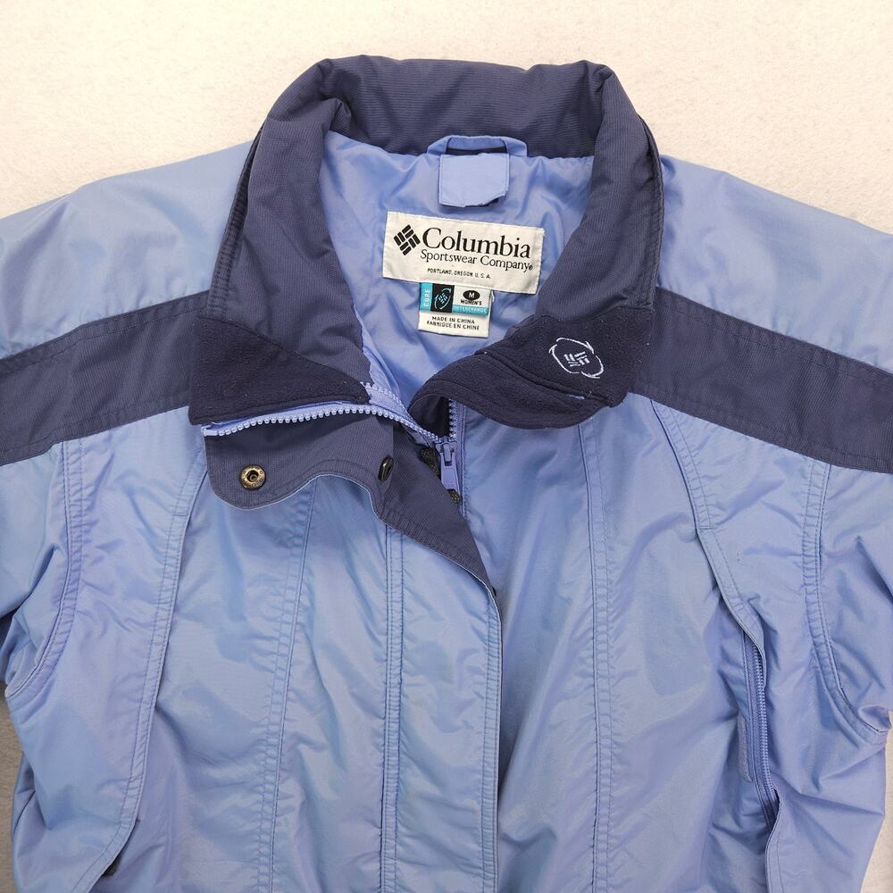 Columbia Long Sleeve Zip Up Casual Jacket Womens Size Medium M Blue
